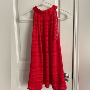 Aluna Levi Women’s Sleeveless Top. Button Closure at Back of Neck. New. Size L.